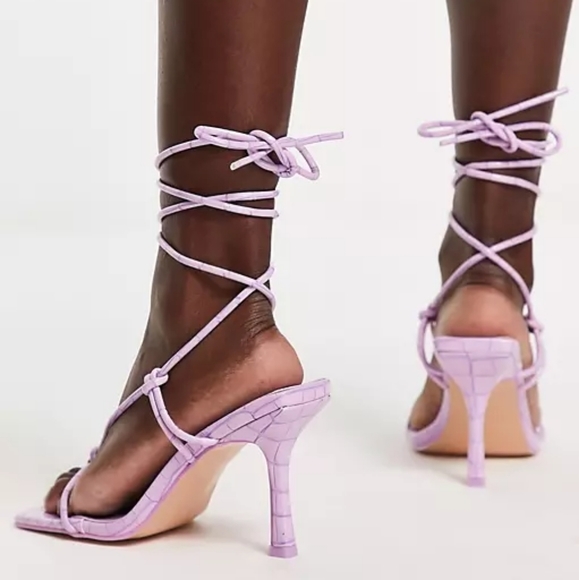 𝅺Asos Croc lilac sandals - Picture 8 of 8